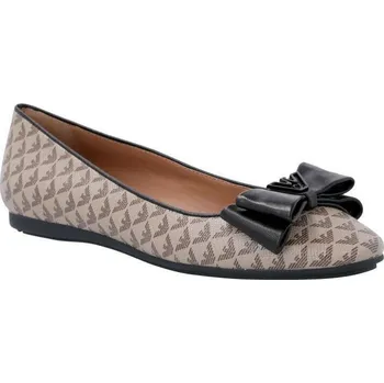 Dámské baleríny Emporio Armani Kůžoné baleríny | Barva:bronzově hnědý | Velikost:36