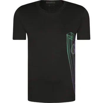 GUESS JEANS Tričko WHIRE | Barva:černý | Velikost:S