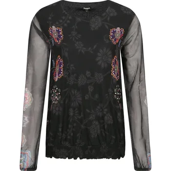 Dámské tričko Desigual Halenka ANDORA | Barva:černý | Velikost:S