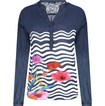 Dámské tričko Desigual Halenka LIUBA | Barva:tmavě modrá | Velikost:XS