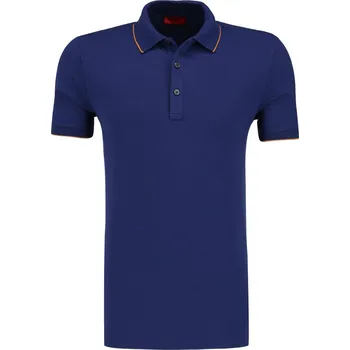 Pánská košile HUGO Polokošile Dinoso | Barva:tmavě modrá | Velikost:M