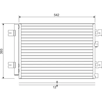 Ventilátor topení a klimatizace Kondenzátor klimatizace VALEO 814077