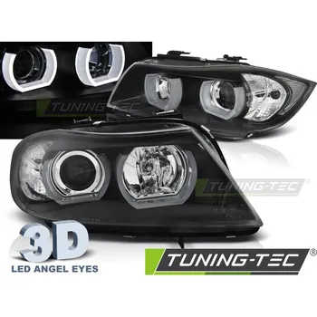 Přední světlomet PŘEDNÍ SVĚTLA U-LED 3D ČERNÁ pro BMW E90/E91 03.05-08.0