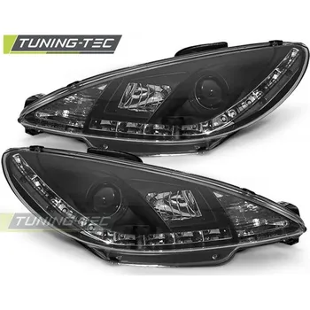 Přední světlomet PŘEDNÍ SVĚTLA PEUGEOT 206 10.98-02 DAYLIGHT ČERNÁ