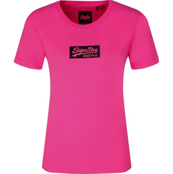 Dámské tričko Superdry Tričko VL MICRO | Barva:fuchsiový | Velikost:M
