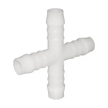 Plastová X spojka na hadice, různé průměry