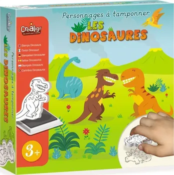 Dětské razítko Crea Lign Razítka pro děti pěnová Dinosauři