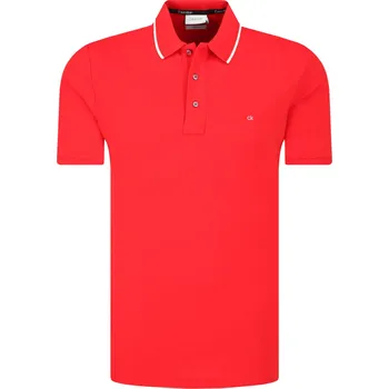 Pánské tričko Calvin Klein Polokošile | Barva:červený | Velikost:L