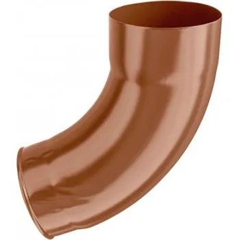 okap Koleno pozinkované měděno hnědé 100/72 st. výtokové lisované signované