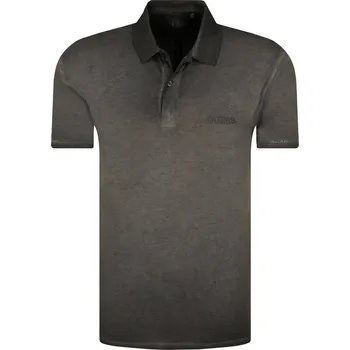 GUESS JEANS Polokošile COSMO | Barva:grafitově šedý | Velikost:S