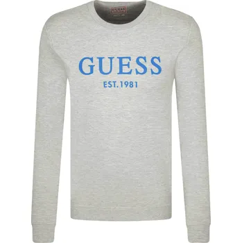 Pánská mikina GUESS JEANS Mikina BASTIAN | Barva:šedý | Velikost:S