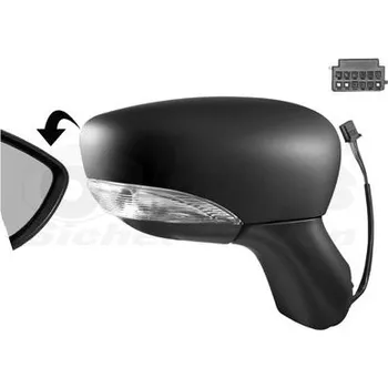 Auto zrcátko Vnější zpětné zrcátko VAN WEZEL 4373806