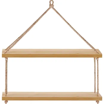 Koupelnový nábytek Dřevěná police Tutumi 50 x 15 cm, béžové odstíny