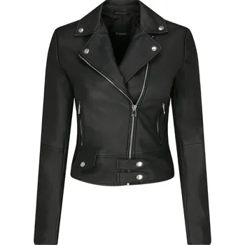 Dámská casual bunda Pinko Kůžoná křivák SENSIBILE | Barva:černý | Velikost:36