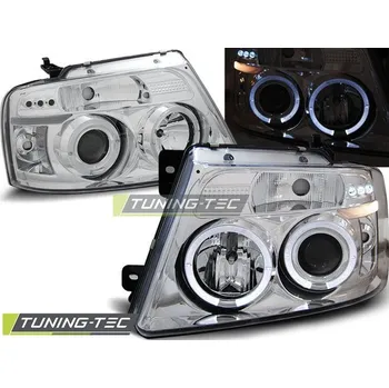 Přední světlomet PŘEDNÍ SVĚTLA FORD F150 MK11 04-08 ANGEL EYES CHROM
