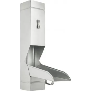 sběrač dešťové vody Zachytávač vody pozinkovaný hranatý 120 mm