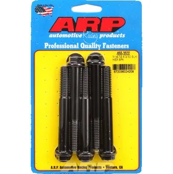 Šroub 7/16 "- 14 X 3.500 hex 1/2 černý oxid šrouby" 5ks