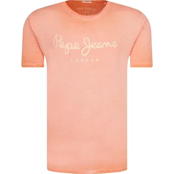 Pepe Jeans London Tričko West Sir | Barva:oranžový | Velikost:L