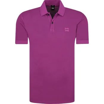 Pánské tričko BOSS CASUAL Polokošile Prime | Barva:fialový | Velikost:XXL