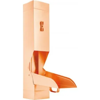 okap Zachytávač vody měděný hranatý 80 mm