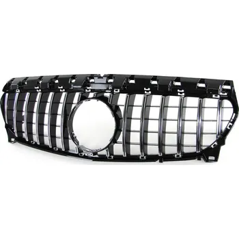 Tuning Černá chromová sportovní maska pro . Mercedes CLA X117 Shooting Brake 15-19