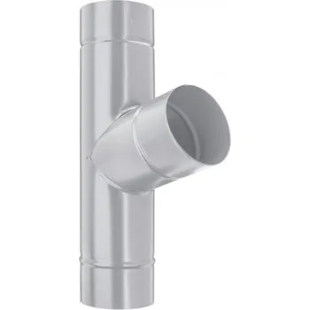 okap Odbočka svodu pozinkovaná bílo hliníková 120/120 mm