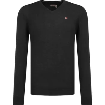 Pánský svetr Napapijri Vlněný svetr Damavand V | Barva:černý | Velikost:XXL