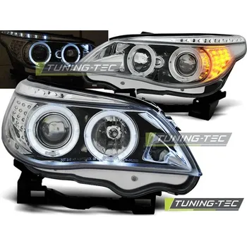 Přední světlomet PŘEDNÍ SVĚTLA ANGEL EYES CHROM LED BLINKRY pro BMW E60/E61 03-