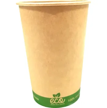 Jednorázové nádobí Papírový kelímek 200 ml 100% BIO - KRAFT (pr. 70 mm) ( 50 ks)