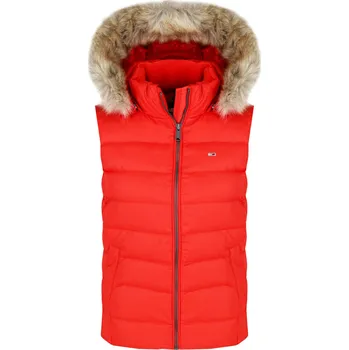Dámská vesta Tommy Jeans Vesta TJW ESSENTIAL | Barva:červený | Velikost:L