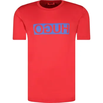 HUGO Tričko Dicagolino202 | Barva:červený | Velikost:M