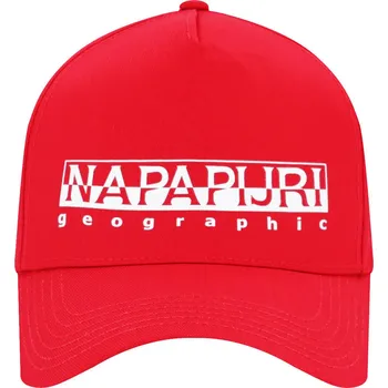 Kšiltovka Napapijri Kšiltovka FRAMING 1 | Barva:červený | Velikost:OS