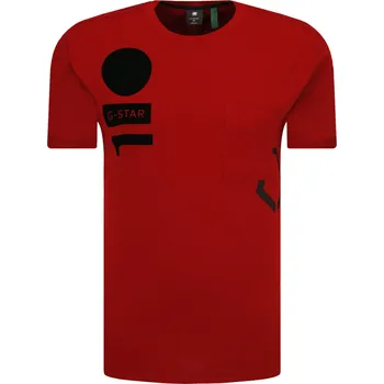 Pánské tričko G- Star Raw Tričko | Barva:vínový | Velikost:L