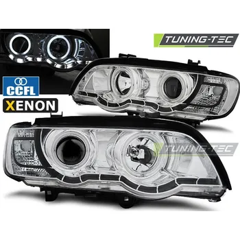 Přední světlomet XENON PŘEDNÍ SVĚTLA ANGEL EYES CHROM pro BMW X5 E53 09.99-10.03