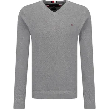 Pánský svetr Tommy Hilfiger Svetr RICECORN | Barva:šedý | Velikost:XXL