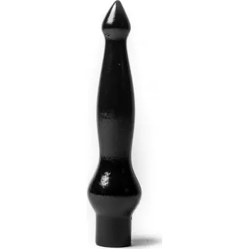 Dildo Mister B WAD Wardog Black, černé anální dildo 22,5 x 2,6–3,5 cm