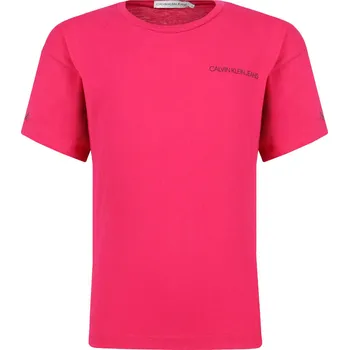 CALVIN KLEIN JEANS Tričko | Barva:fuchsiový | Velikost:128