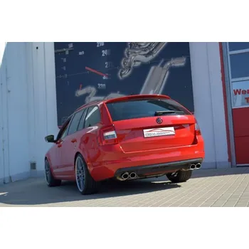 Tlumič výfuku 76mm sportovní tlumič výfuku- Duplex Skoda Octavia 5E - s certifikátem ECE (972511ATD-X3-X)