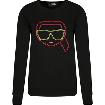 Dámské tričko Karl Lagerfeld Mikina Ikonik Karl | Barva:černý | Velikost:S