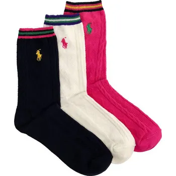 Pánské ponožky POLO RALPH LAUREN Ponožky 3-pack ARAN 9 | Barva:pestrobarevná | Velikost:36/39
