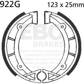 Brzdová čelist EBC Brzdové čelisti Grooved 922G