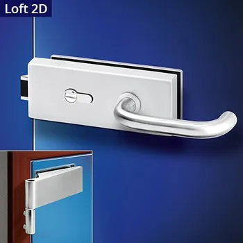 Dveřní kování ACT SERVIS ACT - Una Loft HR 2D Provedení: PZ (vložkový zámek), Povrch: IN - nerez