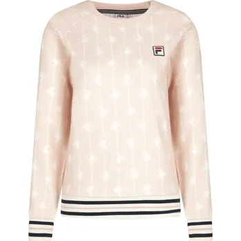 Dámské oblečení FILA Mikina HIDE AOP | Barva:pudrově růžový | Velikost:S