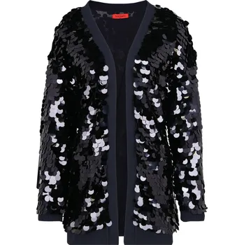 Dámský svetr MAX&Co. Kardigan PLUTONE | Barva:tmavě modrá | Velikost:S