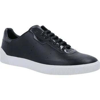 Pánská obuv HUGO Kůžoné plátěné tenisky Zero Tenn | Barva:černý | Velikost:43