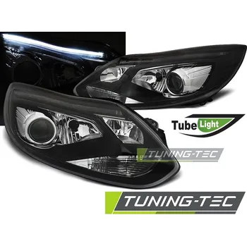 Přední světlomet PŘEDNÍ SVĚTLA FORD FOCUS MK3 11-10.14 TUBE LIGHTS ČERNÁ
