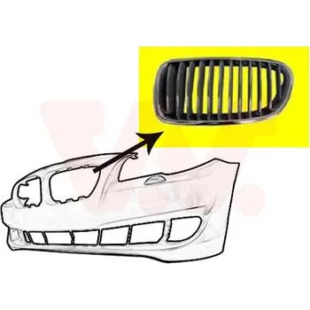 Příslušenství karosérie Mřížka chladiče VAN WEZEL 0617511