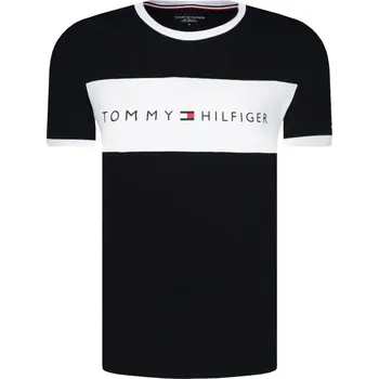 Pánské tričko Tommy Hilfiger Tričko LOGO FLAG | Barva:černý | Velikost:L
