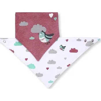 Bryndák BabyOno Dětský bryndáček/šátek Baby Ono - Ptáček