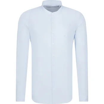 Pánská košile Calvin Klein Lněné košile | Barva:světlo modrá | Velikost:43